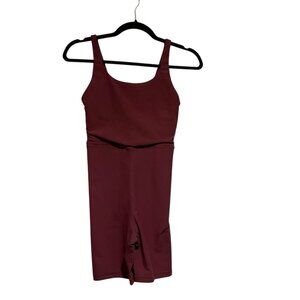 The Upside Scoop Neck Romper In Burgundy Red Size 4 US